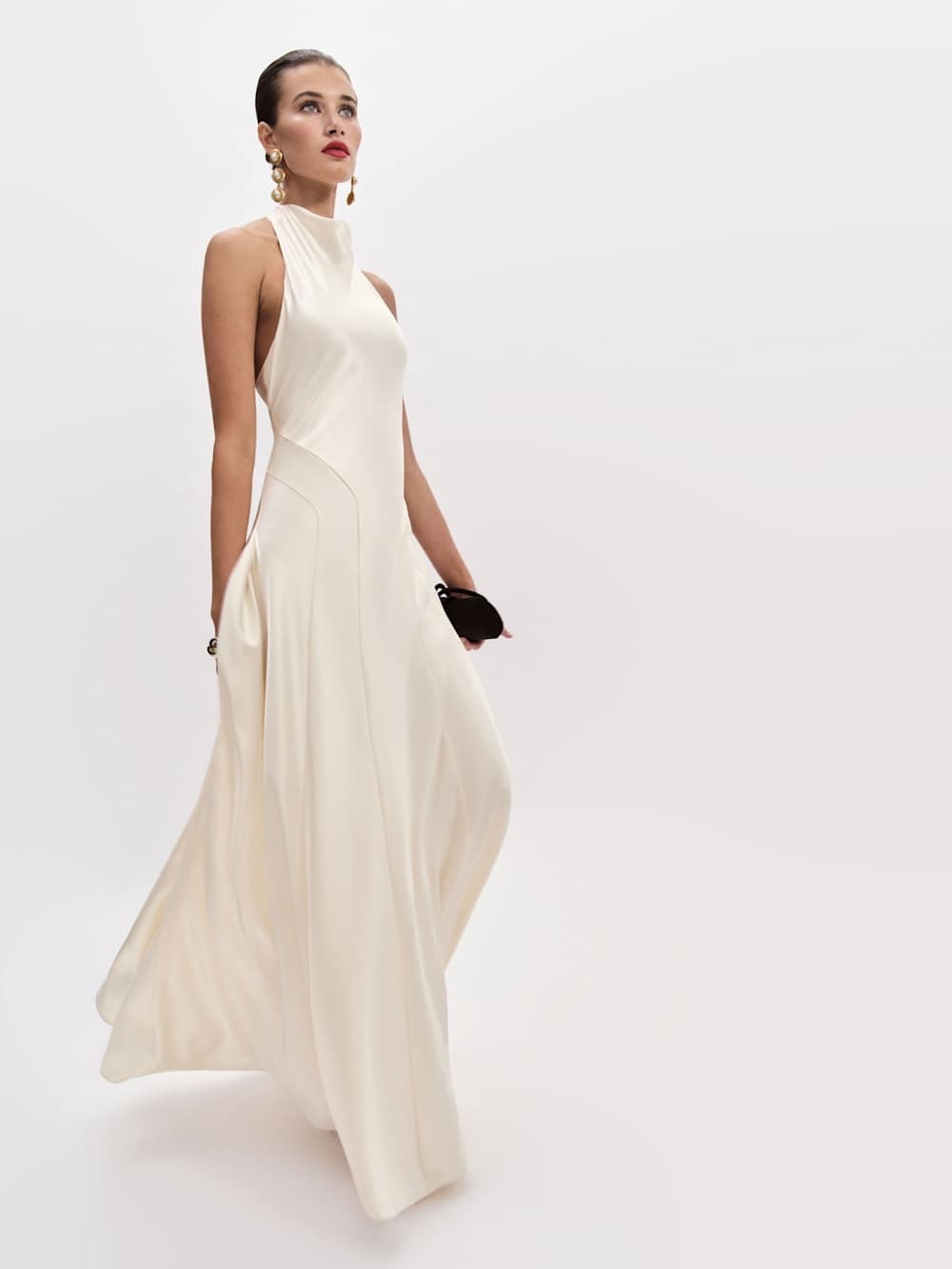 Reformation Roy Satin Dress